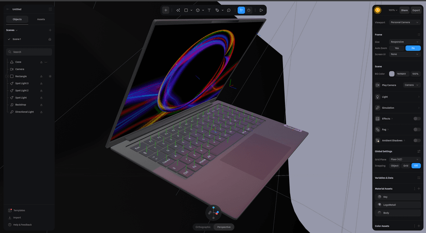 3D Laptop